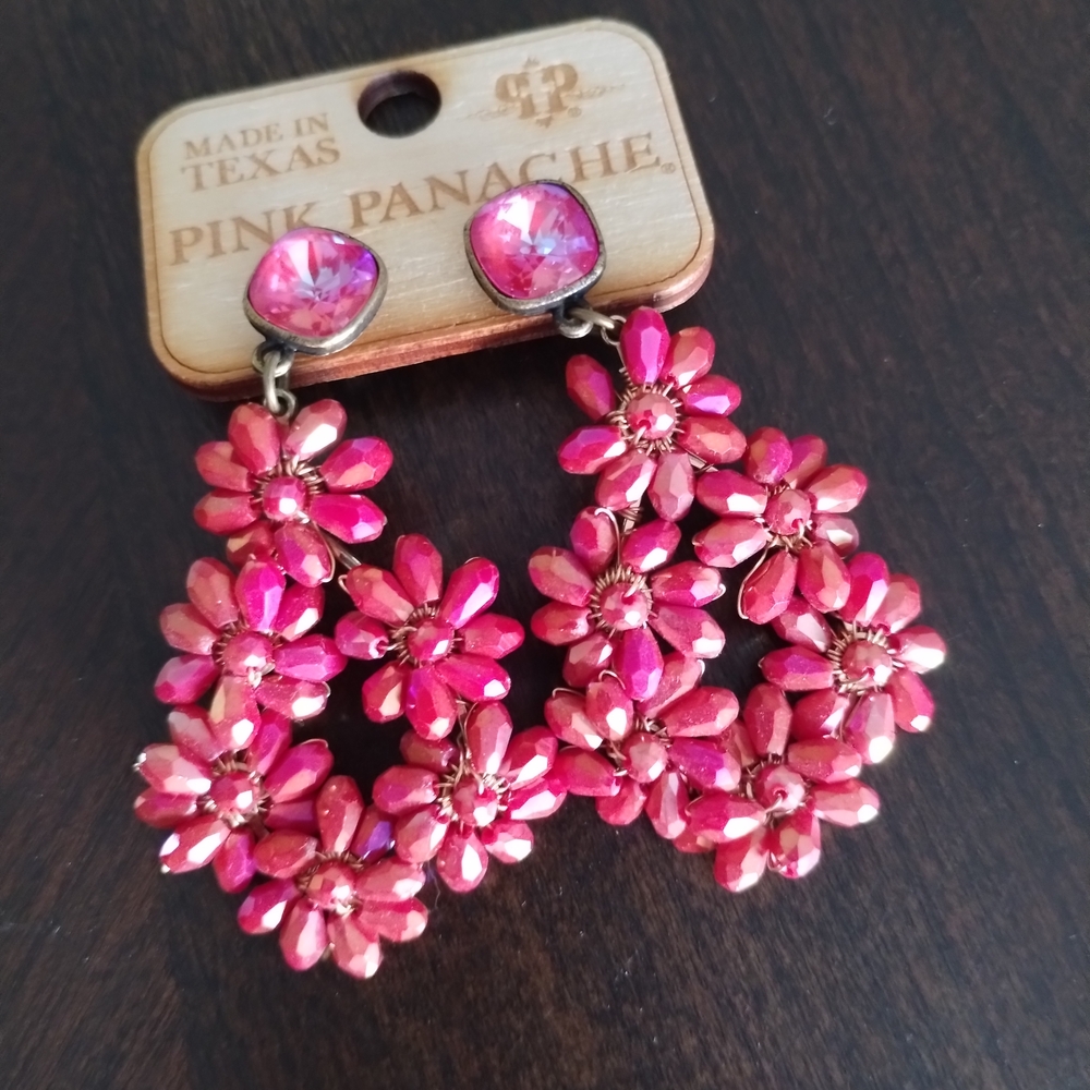 Pink Panache Dangle Earrings